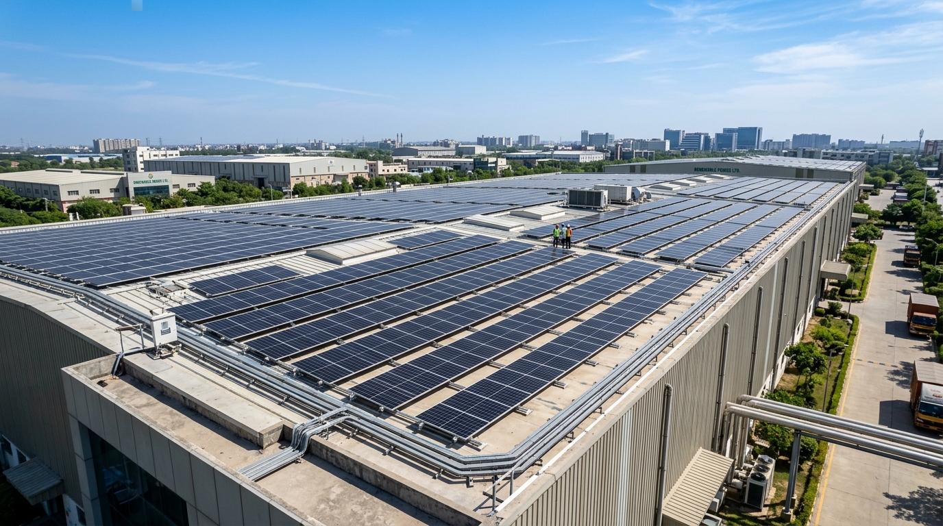 Commercial Solar Rooftop Installation in Greater Noida Industrial Hub