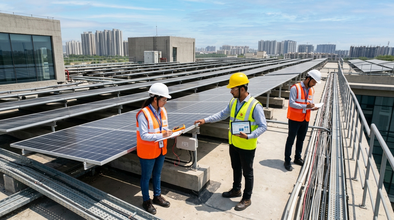 Commercial Solar Engineering Audit and Site Inspection in Greater Noida
