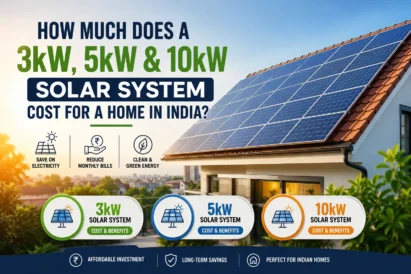 How Much Does a 3kW, 5kW & 10kW Solar System Cost for a Home in India?